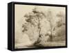 Wooded landscape, 1774-Francis Towne-Framed Stretched Canvas