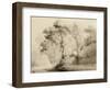 Wooded landscape, 1774-Francis Towne-Framed Giclee Print