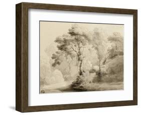 Wooded landscape, 1774-Francis Towne-Framed Giclee Print