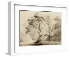 Wooded landscape, 1774-Francis Towne-Framed Giclee Print