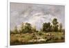 Wooded Landscape, 1870 (Oil on Canvas)-Narcisse Virgile Diaz de la Pena-Framed Giclee Print