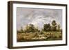 Wooded Landscape, 1870 (Oil on Canvas)-Narcisse Virgile Diaz de la Pena-Framed Giclee Print