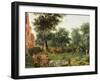 Wooded Landscape, C.1690-1700-Jan Van Der Heyden-Framed Giclee Print