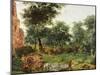 Wooded Landscape, C.1690-1700-Jan Van Der Heyden-Mounted Giclee Print