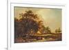 Wooded Landscape near Iver, Uxbridge, 1825-1850 (Oil on Panel)-Patrick Nasmyth-Framed Giclee Print