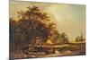 Wooded Landscape near Iver, Uxbridge, 1825-1850 (Oil on Panel)-Patrick Nasmyth-Mounted Giclee Print