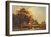 Wooded Landscape near Iver, Uxbridge, 1825-1850 (Oil on Panel)-Patrick Nasmyth-Framed Giclee Print