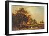 Wooded Landscape near Iver, Uxbridge, 1825-1850 (Oil on Panel)-Patrick Nasmyth-Framed Giclee Print