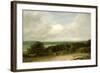 Wooded Landscape with a Ploughman-John Constable-Framed Giclee Print