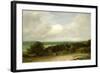 Wooded Landscape with a Ploughman-John Constable-Framed Giclee Print