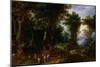 Wooded Landscape with Abraham and Isaac, 1599-Jan Brueghel the Elder-Mounted Giclee Print