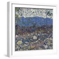 Wooded Landscape with Brook Near Leissigen, 1904-Ferdinand Hodler-Framed Giclee Print