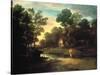 Wooded Landscape with Cattle by a Pool, 1782-Thomas Gainsborough-Stretched Canvas