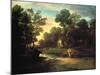 Wooded Landscape with Cattle by a Pool, 1782-Thomas Gainsborough-Mounted Giclee Print