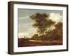 Wooded landscape with children playing on the road by a cottage, 1658-Salomon van Ruisdael or Ruysdael-Framed Giclee Print