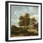 Wooded Landscape with Cornfields, C.1655-60-Jacob Isaaksz. Or Isaacksz. Van Ruisdael-Framed Giclee Print