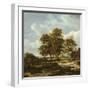 Wooded Landscape with Cornfields, C.1655-60-Jacob Isaaksz. Or Isaacksz. Van Ruisdael-Framed Giclee Print