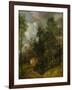 Wooded Landscape with Country House and Two Figures, C.1752-Thomas Gainsborough-Framed Giclee Print