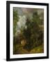 Wooded Landscape with Country House and Two Figures, C.1752-Thomas Gainsborough-Framed Giclee Print