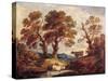 Wooded Landscape with Cows, C.1795-Gainsborough Dupont-Stretched Canvas