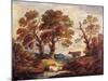 Wooded Landscape with Cows, C.1795-Gainsborough Dupont-Mounted Giclee Print