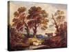 Wooded Landscape with Cows, C.1795-Gainsborough Dupont-Stretched Canvas