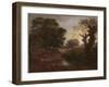 Wooded Landscape with Drover and Cattle and Milkmaids, C.1772-Thomas Gainsborough-Framed Giclee Print