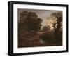 Wooded Landscape with Drover and Cattle and Milkmaids, C.1772-Thomas Gainsborough-Framed Giclee Print