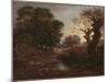 Wooded Landscape with Drover and Cattle and Milkmaids, C.1772-Thomas Gainsborough-Mounted Giclee Print