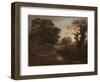 Wooded Landscape with Drover and Cattle and Milkmaids, C.1772-Thomas Gainsborough-Framed Giclee Print