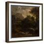 Wooded landscape with figures by Thomas Barker-Thomas Barker-Framed Giclee Print