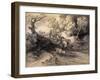 Wooded Landscape with Herdsman and Cattle, C.1775-Thomas Gainsborough-Framed Giclee Print