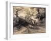 Wooded Landscape with Herdsman and Cattle, C.1775-Thomas Gainsborough-Framed Giclee Print