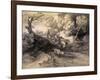 Wooded Landscape with Herdsman and Cattle, C.1775-Thomas Gainsborough-Framed Giclee Print