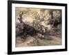 Wooded Landscape with Herdsman and Cattle, C.1775-Thomas Gainsborough-Framed Giclee Print