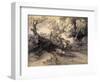 Wooded Landscape with Herdsman and Cattle, C.1775-Thomas Gainsborough-Framed Giclee Print