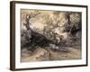 Wooded Landscape with Herdsman and Cattle, C.1775-Thomas Gainsborough-Framed Giclee Print