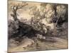 Wooded Landscape with Herdsman and Cattle, C.1775-Thomas Gainsborough-Mounted Giclee Print