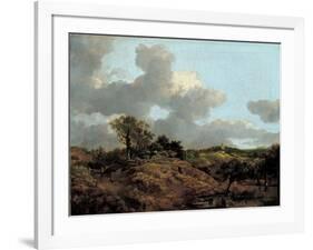 Wooded Landscape with Herdsman Seated, C.1748-Thomas Gainsborough-Framed Giclee Print