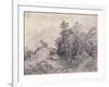 Wooded Landscape with Horse and Boy Sleeping, C.1757-Thomas Gainsborough-Framed Giclee Print