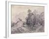 Wooded Landscape with Horse and Boy Sleeping, C.1757-Thomas Gainsborough-Framed Giclee Print