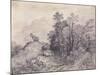 Wooded Landscape with Horse and Boy Sleeping, C.1757-Thomas Gainsborough-Mounted Giclee Print