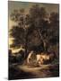 Wooded Landscape with Milkmaid and Woodman, or 'Rural Courtship', C.1792-Gainsborough Dupont-Mounted Giclee Print