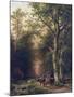 Wooded Landscape with Peasants-Barend Cornelis Koekkoek-Mounted Giclee Print