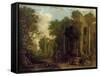 Wooded Landscape with Travellers Resting by Classical Ruins-Balthasar Beschey-Framed Stretched Canvas