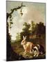 Wooded Landscape with Two Hares-Dirck Wyntrack-Mounted Giclee Print