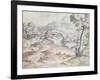 Wooded Landscape with Village and Church-Titian (Tiziano Vecelli)-Framed Giclee Print