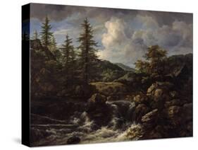 wooded Landscape with Waterfall, c.1665-1670-Jacob Isaaksz. Or Isaacksz. Van Ruisdael-Stretched Canvas