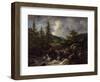 wooded Landscape with Waterfall, c.1665-1670-Jacob Isaaksz. Or Isaacksz. Van Ruisdael-Framed Giclee Print