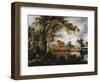 Wooded Landscape with Watermill, 1660s-Meindert Hobbema-Framed Giclee Print